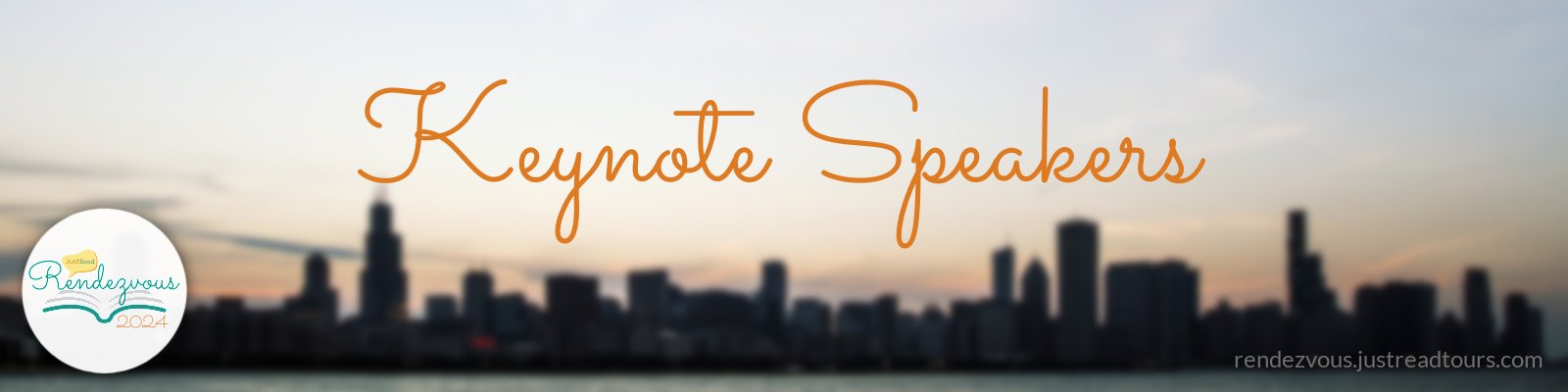 2024 JustRead Rendezvous Keynote Speakers banner